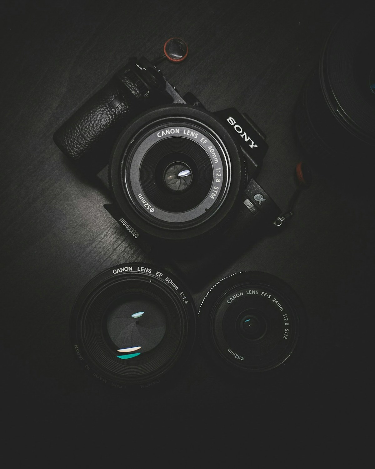 A camera and lens ready for a day of photography